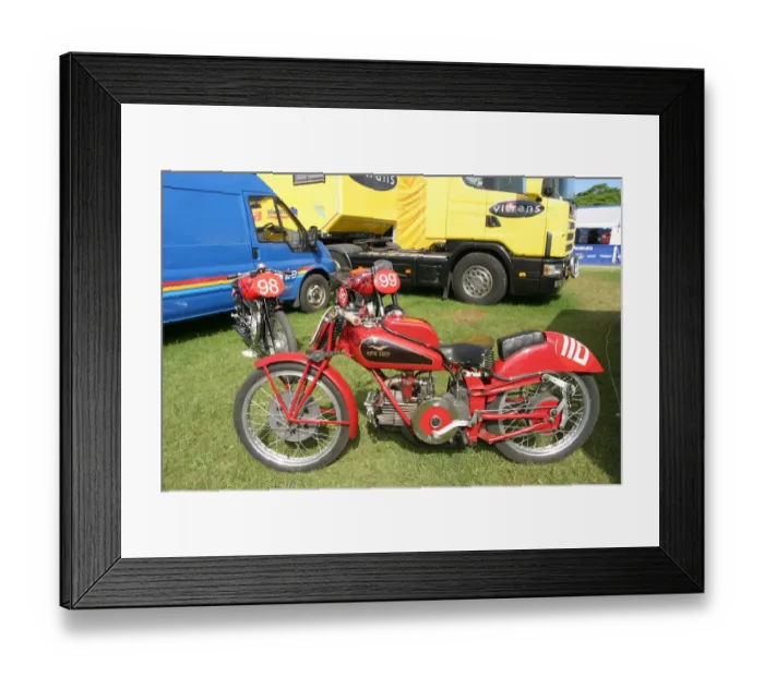Framed Print : Guzzi Dondolino, ridden by Bruno Valgrande in the 2005 Classic Lap Framed Print : Guzzi Dondolino, ridden by Bruno Valgrande in the 2005 Classic Lap