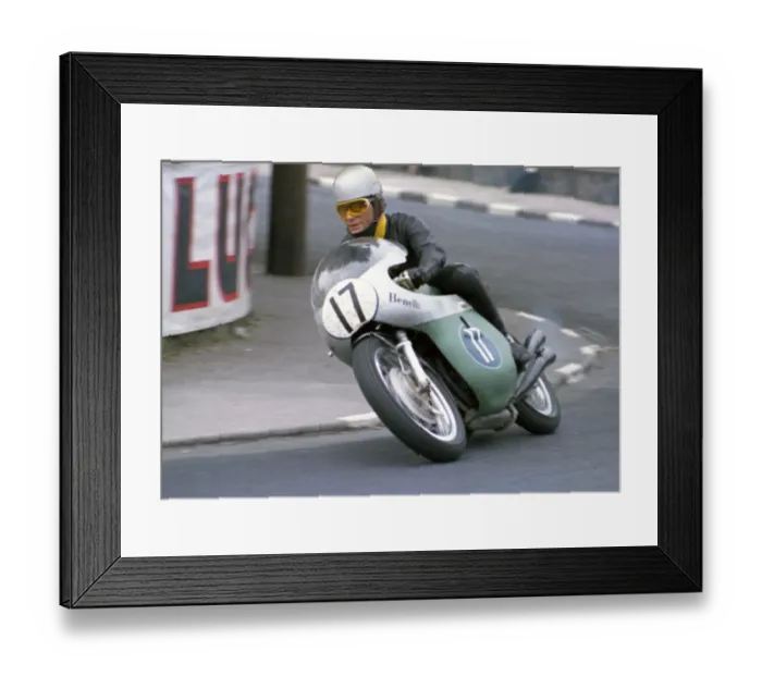 Framed Print : Renzo Pasolini (Benelli) 1968 Junior TT Framed Print : Renzo Pasolini (Benelli) 1968 Junior TT