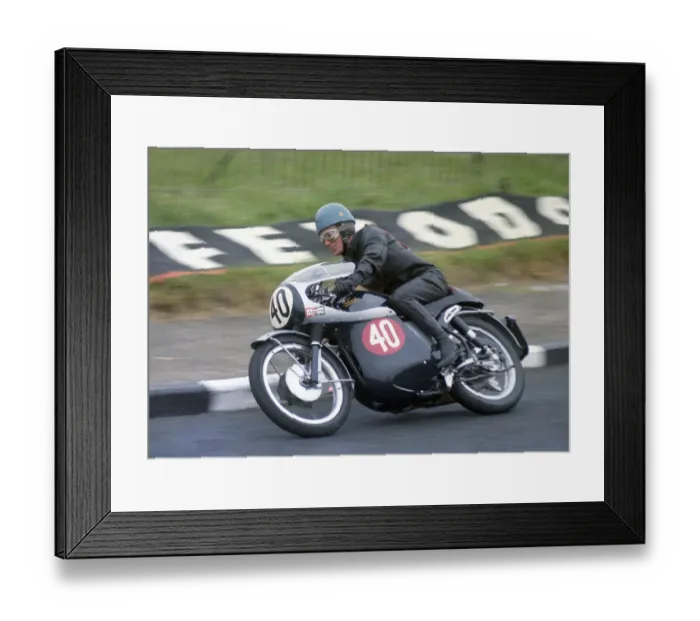 Framed Print : T Neil Kelly (Velocette) 1968 Production TT Framed Print : T Neil Kelly (Velocette) 1968 Production TT