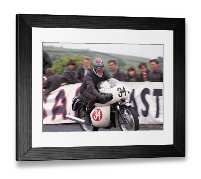 Framed Print : Tom Walker (Triumph) 1968 Production TT Framed Print : Tom Walker (Triumph) 1968 Production TT