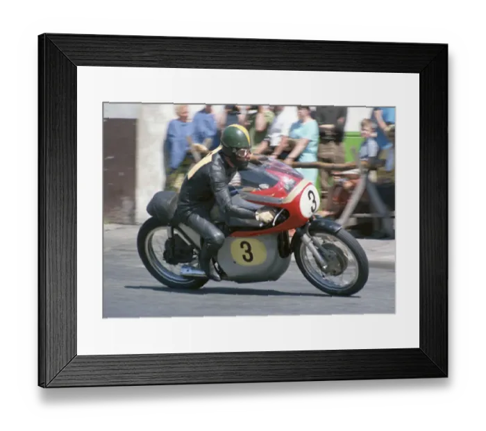 Framed Print : Kel Carruthers (Norton) 1968 Senior TT