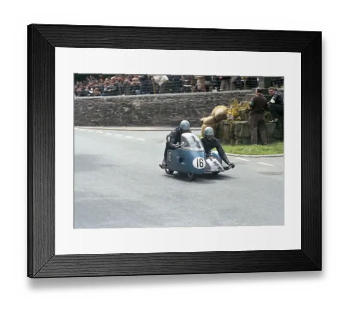 Framed Print : Dave Ajax & M D Caley (Norton) 1965 Sidecar TT Framed Print : Dave Ajax & M D Caley (Norton) 1965 Sidecar TT
