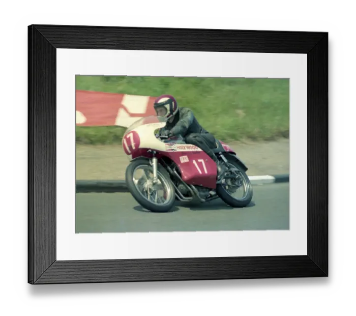Framed Print : Sam McClements (Honda) 1976 Production TT Framed Print : Sam McClements (Honda) 1976 Production TT