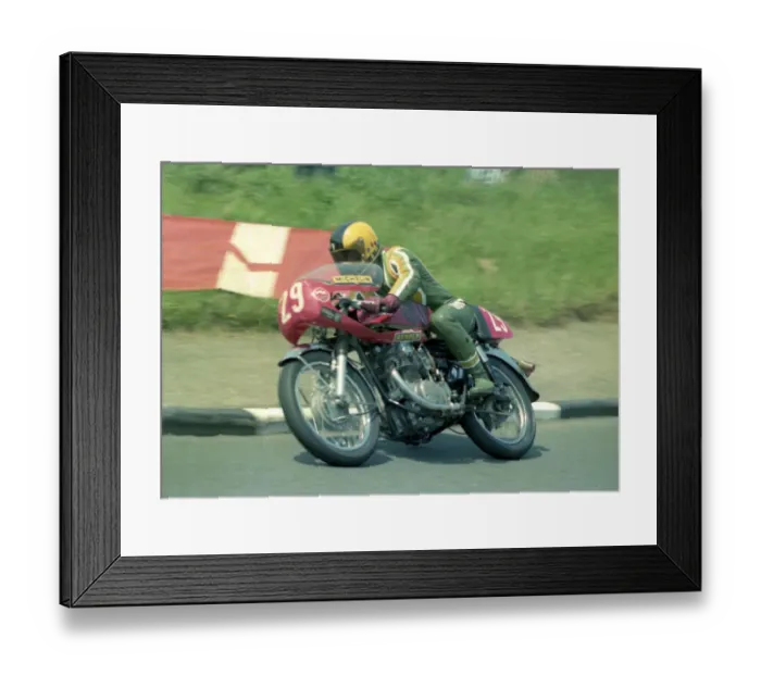 Framed Print : Mike Dunn (Honda) 1976 Production TT Framed Print : Mike Dunn (Honda) 1976 Production TT