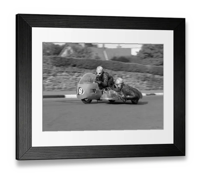 Framed Print : Dave Ajax & M D Caley (Norton) 1965 Sidecar TT Framed Print : Dave Ajax & M D Caley (Norton) 1965 Sidecar TT