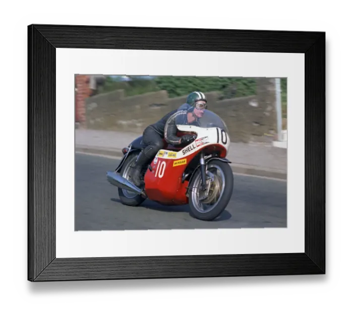 Framed Print : Brian Steenson (BSA) 1970 Production TT
