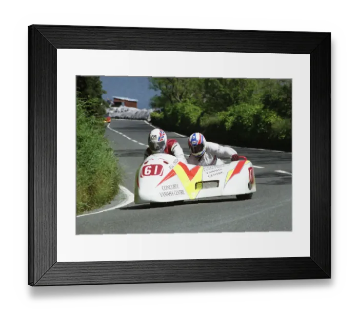 Framed Print : Bill Crook & Steve Lavender (Yamaha) 1993 Sidecar TT Framed Print : Bill Crook & Steve Lavender (Yamaha) 1993 Sidecar TT