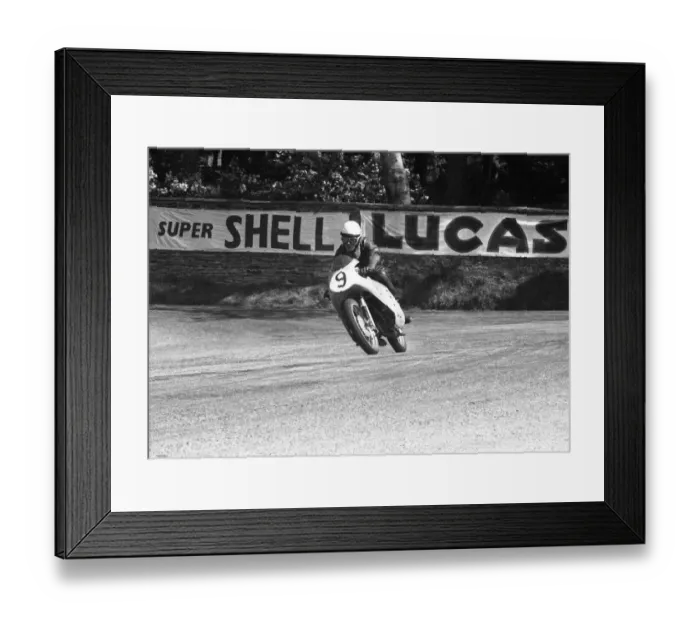 Framed Print : Hans Scheifel (Adler) 1959 Lightweight TT Framed Print : Hans Scheifel (Adler) 1959 Lightweight TT