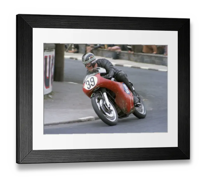 Framed Print : Brian Walmsley (AJS) 1968 Junior TT Framed Print : Brian Walmsley (AJS) 1968 Junior TT