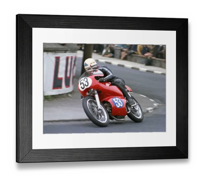 Framed Print : Jim Curry (Aermacchi) 1968 Junior TT Framed Print : Jim Curry (Aermacchi) 1968 Junior TT