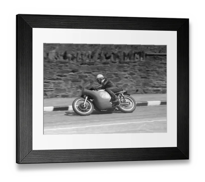 Framed Print : Ewan McG Haldane (Norton) 1959 Junior TT