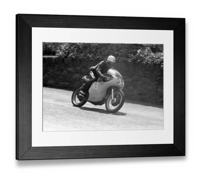 Framed Print : Stan Cameron (AJS) 1959 Junior TT Framed Print : Stan Cameron (AJS) 1959 Junior TT