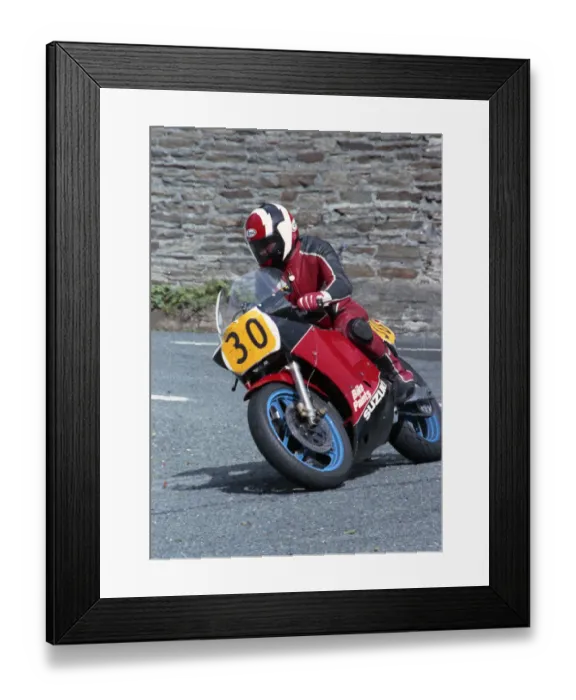 Framed Print : Alex Aiken (Suzuki) 1990 Senior Manx Grand Prix Framed Print : Alex Aiken (Suzuki) 1990 Senior Manx Grand Prix