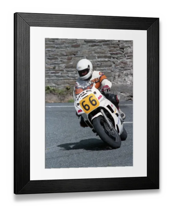 Framed Print : Mark Priestly (Suzuki) 1990 Senior Manx Grand Prix Framed Print : Mark Priestly (Suzuki) 1990 Senior Manx Grand Prix