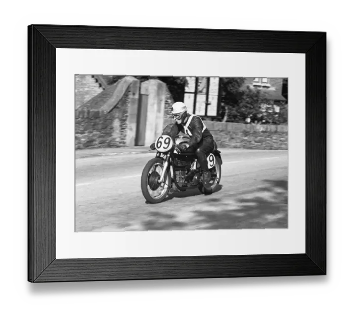 Framed Print : B P Allen (Norton) 1958 Junior Snaefell Manx Grand Prix Framed Print : B P Allen (Norton) 1958 Junior Snaefell Manx Grand Prix