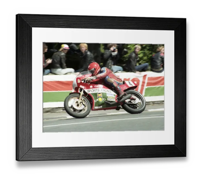 Framed Print : Trevor Nation (Ducati Cagiva) 1984 Formula One TT