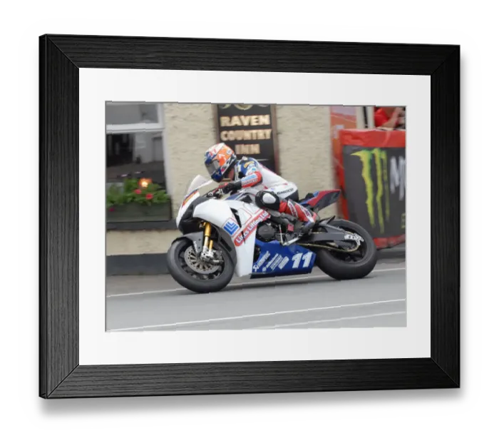 Framed Print : Gary Johnson (Honda) 2011 Superbike TT Framed Print : Gary Johnson (Honda) 2011 Superbike TT