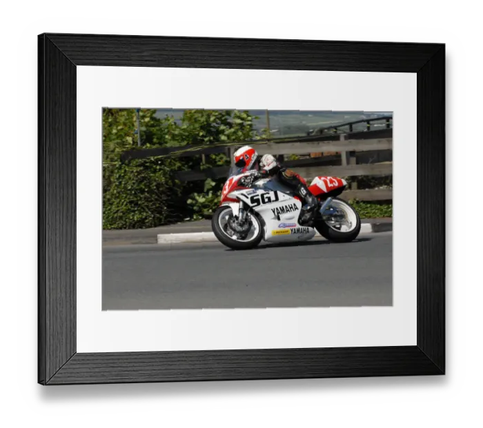 Framed Print : Barry Davidson (Yamaha) 2011 Pre TT Classic Framed Print : Barry Davidson (Yamaha) 2011 Pre TT Classic
