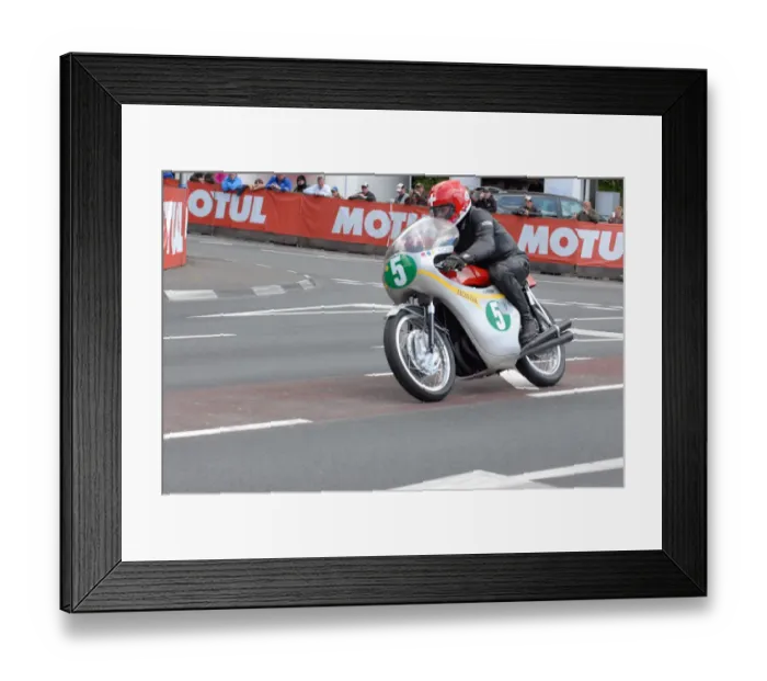 Framed Print : Luigi Taveri (Honda) 2011 Parade Lap Framed Print : Luigi Taveri (Honda) 2011 Parade Lap
