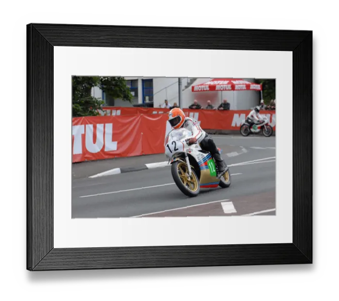 Framed Print : Chas Mortimer (Yamaha) 2011 Parade Lap Framed Print : Chas Mortimer (Yamaha) 2011 Parade Lap