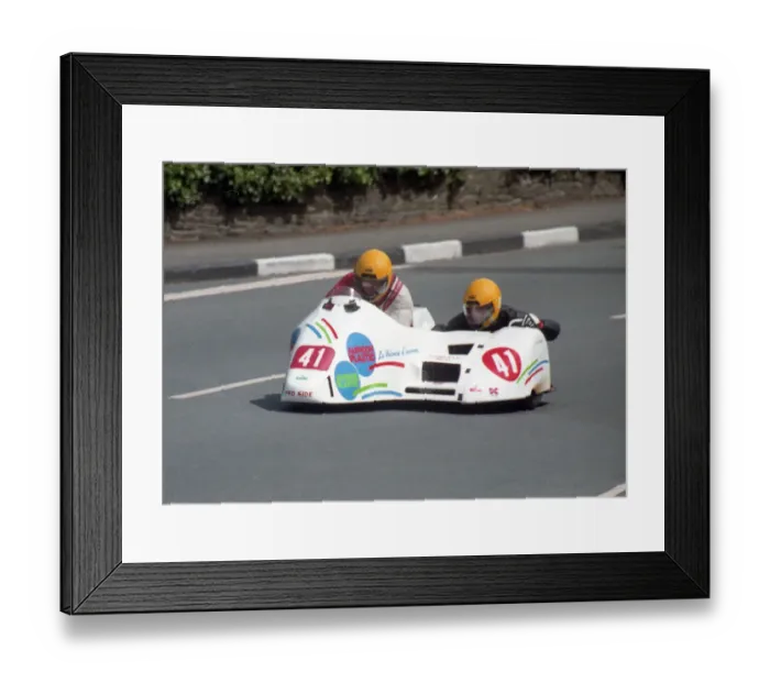 Framed Print : Michel Jacques-Jean & Gerard Barbe (Baker Honda) 1996 Sidecar TT Framed Print : Michel Jacques-Jean & Gerard Barbe (Baker Honda) 1996 Sidecar TT