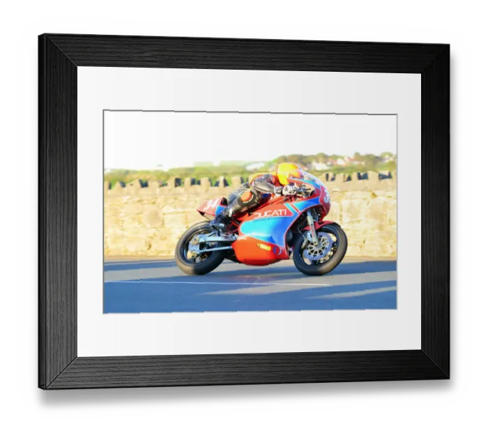 Framed Print : James Ford (Ducati) 2012 Pre TT Classic Framed Print : James Ford (Ducati) 2012 Pre TT Classic
