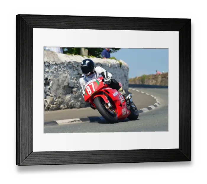 Framed Print : Brian Mateer (Yamaha) 2012 Pre TT Classic Framed Print : Brian Mateer (Yamaha) 2012 Pre TT Classic
