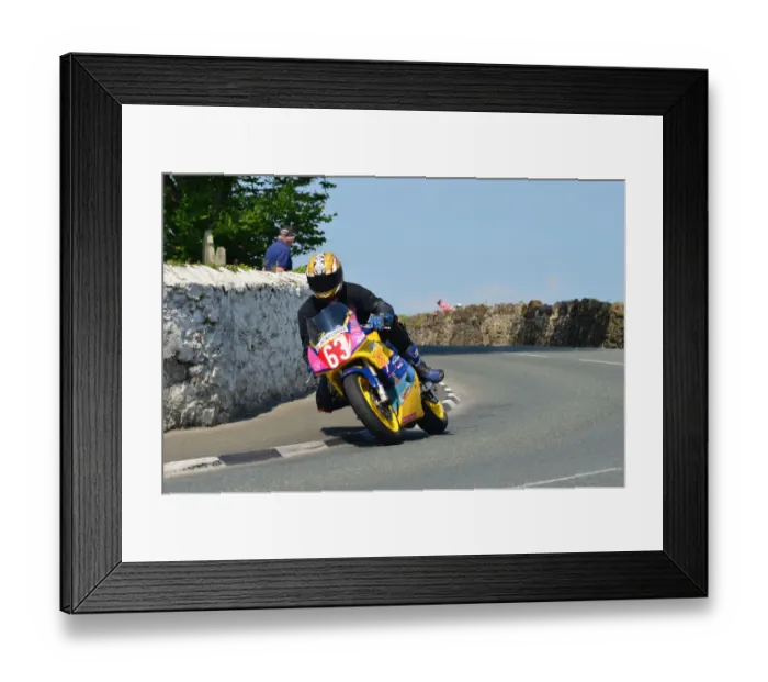 Framed Print : Mark Bamford (Suzuki) 2012 Pre TT Classic Framed Print : Mark Bamford (Suzuki) 2012 Pre TT Classic