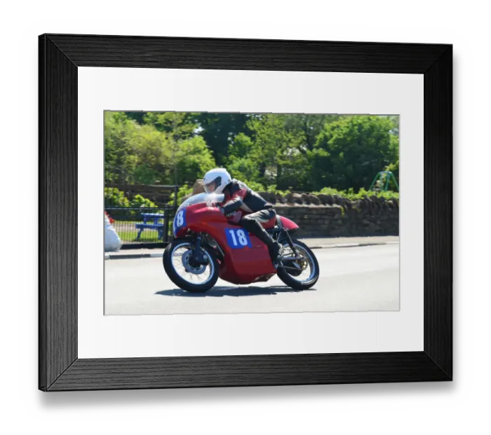 Framed Print : Keith Dixon (Seeley 7R) 2012 Pre TT Classic Framed Print : Keith Dixon (Seeley 7R) 2012 Pre TT Classic