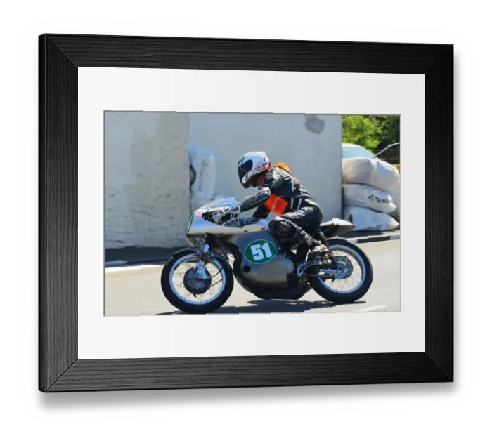Framed Print : Keith Shannon (Cotton) 2012 Pre TT Classic Framed Print : Keith Shannon (Cotton) 2012 Pre TT Classic