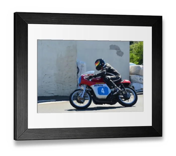 Framed Print : Mike Hose (Bultaco) 2012 Pre TT Classic Framed Print : Mike Hose (Bultaco) 2012 Pre TT Classic