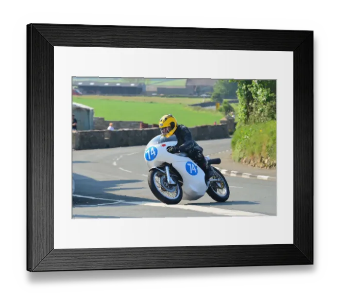 Framed Print : Eric Ammann (Seeley 7R) 2012 Pre TT Classic Framed Print : Eric Ammann (Seeley 7R) 2012 Pre TT Classic