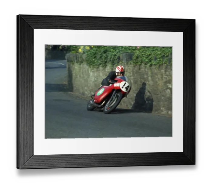 Framed Print : Tom Herron (Yamaha) 1969 Southern 100