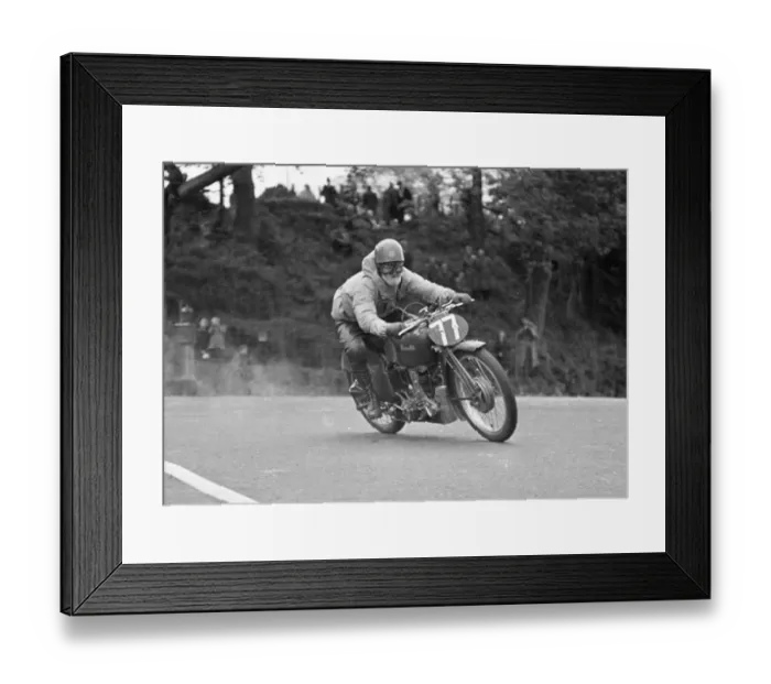 Framed Print : Dario Ambrosini (Benelli) 1949 Lightweight TT Framed Print : Dario Ambrosini (Benelli) 1949 Lightweight TT