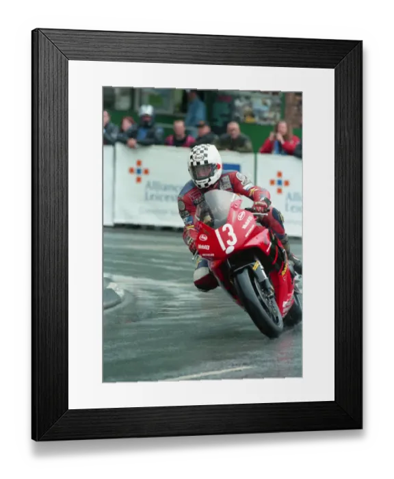 Framed Print : Uel Duncan (Honda) 2000 Production TT Framed Print : Uel Duncan (Honda) 2000 Production TT