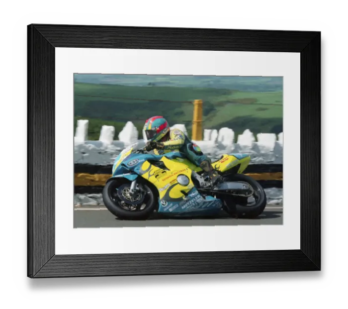 Framed Print : Adrian Archibald (Dowd Honda) 2000 Junior TT