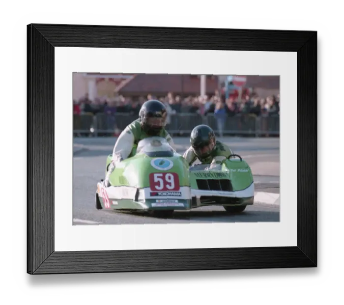 Framed Print : Vern Phillips & Gill Phillips (Merrydown Yamaha) 1996 Sidecar TT Framed Print : Vern Phillips & Gill Phillips (Merrydown Yamaha) 1996 Sidecar TT
