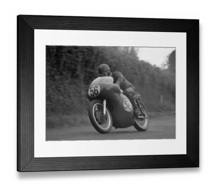 Framed Print : John Cannell (Norton) 1962 Senior Manx Grand Prix Framed Print : John Cannell (Norton) 1962 Senior Manx Grand Prix