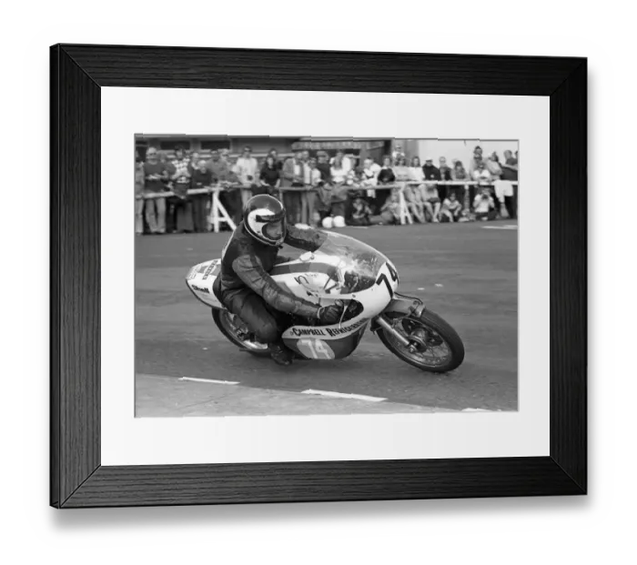Framed Print : Sam McClements (Crawford Yamaha) 1975 Senior Manx Grand Prix Framed Print : Sam McClements (Crawford Yamaha) 1975 Senior Manx Grand Prix