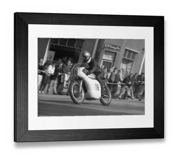 Framed Print : Jerrie Fairclough (Norton) 1963 Senior Manx Grand Prix Framed Print : Jerrie Fairclough (Norton) 1963 Senior Manx Grand Prix