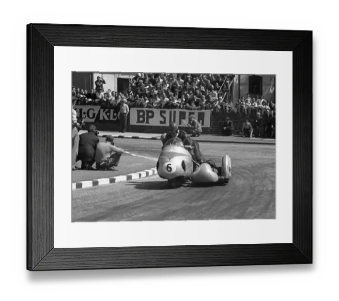 Framed Print : Marcel Beauvais & Andre Coudert (Norton) 1958 Sidecar TT Framed Print : Marcel Beauvais & Andre Coudert (Norton) 1958 Sidecar TT