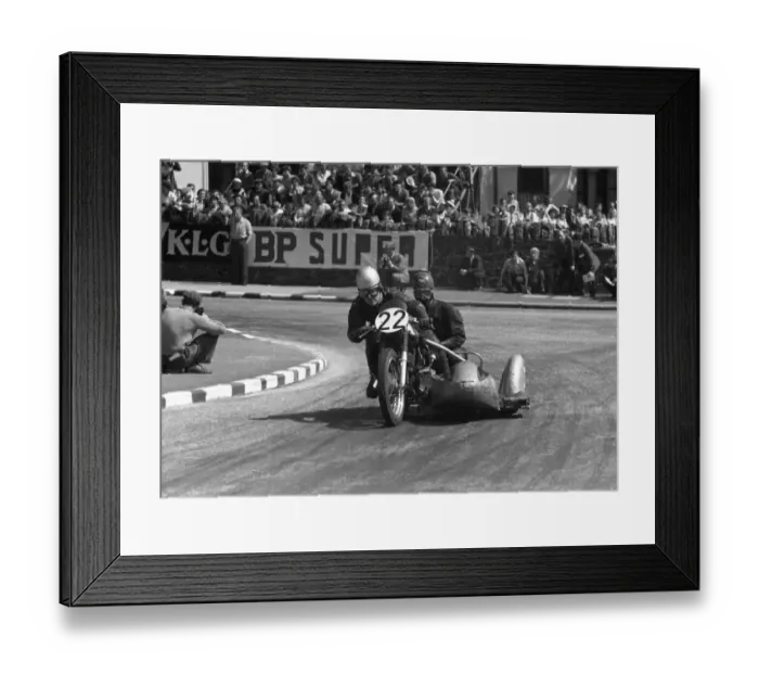 Framed Print : Frank Taylor & R Whitehouse (Norton) 1958 Sidecar TT Framed Print : Frank Taylor & R Whitehouse (Norton) 1958 Sidecar TT