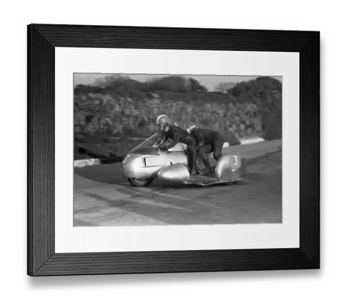 Framed Print : Pat Millard & H G Winter (Norton) 1958 Sidecar TT Framed Print : Pat Millard & H G Winter (Norton) 1958 Sidecar TT