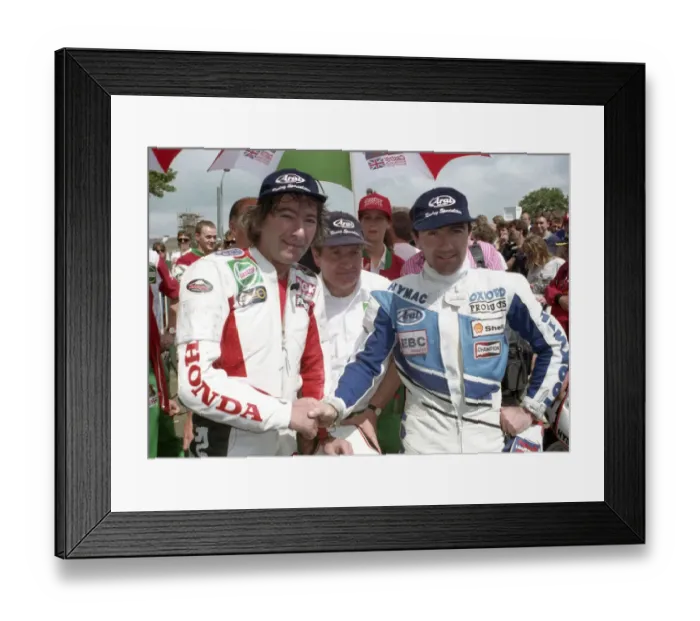Framed Print : Joey Dunlop, David Wood and Robert Dunlop 1993 Ultra Lightweight TT Framed Print : Joey Dunlop, David Wood and Robert Dunlop 1993 Ultra Lightweight TT