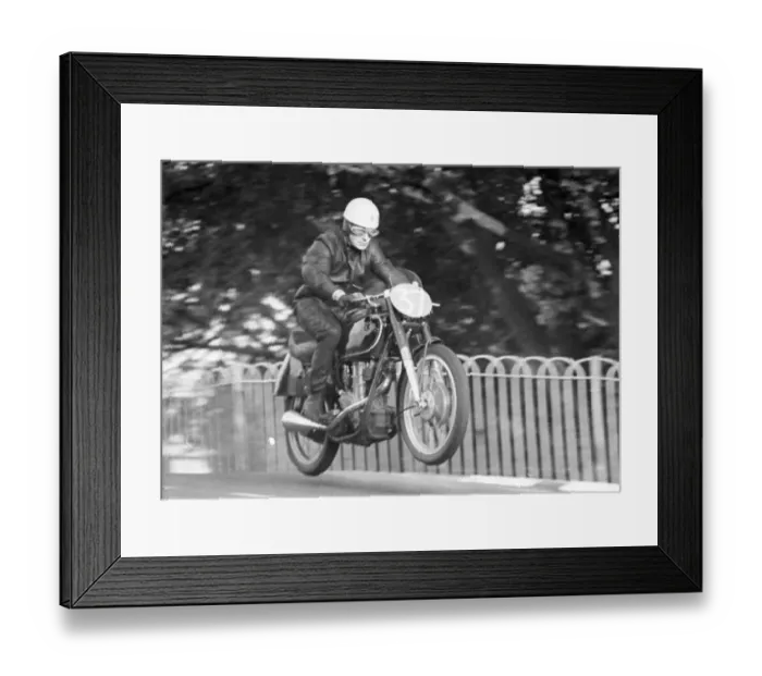 Framed Print : Ted Frend (AJS) 1950 Senior TT Framed Print : Ted Frend (AJS) 1950 Senior TT