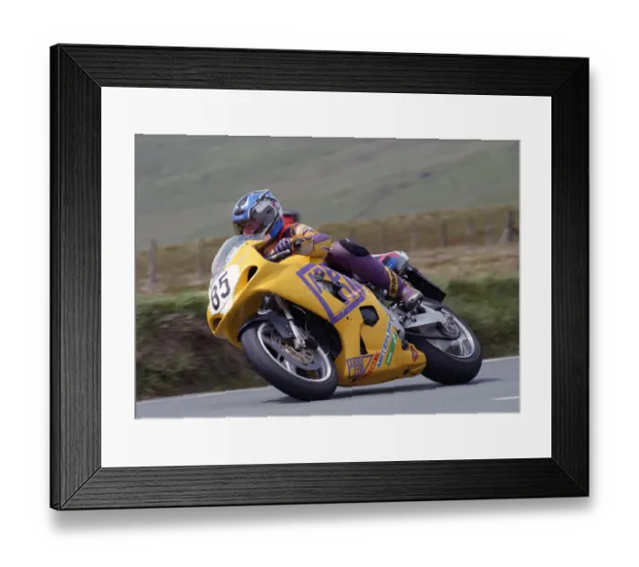 Framed Print : Thomas Schoenfelder (Suzuki) 2002 Formula One TT Framed Print : Thomas Schoenfelder (Suzuki) 2002 Formula One TT