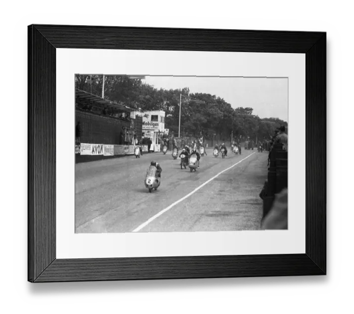 Framed Print : 1956 Ultra Lightweight TT Framed Print : 1956 Ultra Lightweight TT