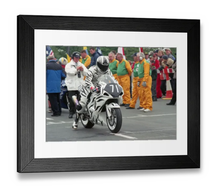 Framed Print : Nigel Bryan (Suzuki) 2002 Production 600 TT Framed Print : Nigel Bryan (Suzuki) 2002 Production 600 TT