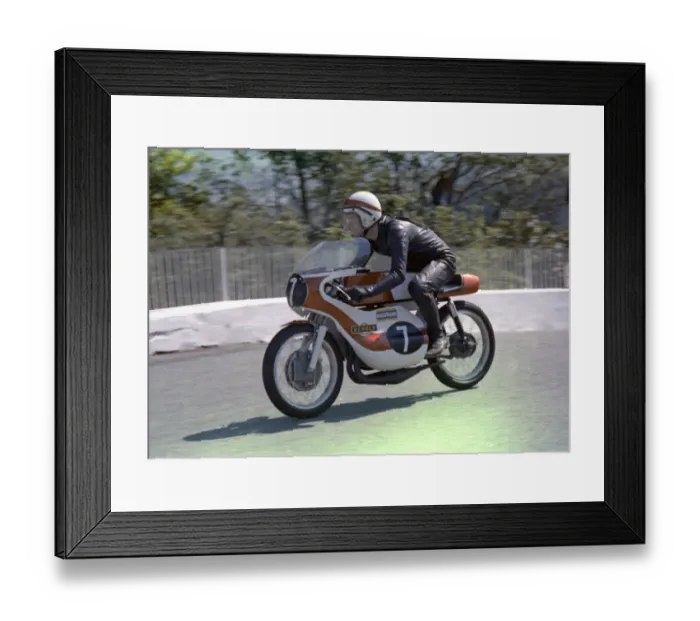 Framed Print : Peter Courtney (Yamaha) 1972 Ultra Lightweight TT Framed Print : Peter Courtney (Yamaha) 1972 Ultra Lightweight TT