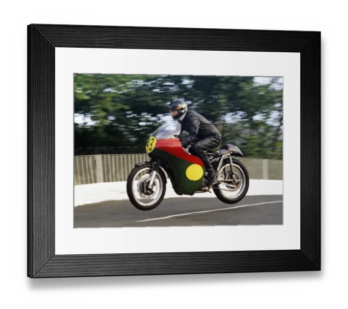 Framed Print : Roger Haddock (Matchless) 1974 Senior Manx Grand Prix Framed Print : Roger Haddock (Matchless) 1974 Senior Manx Grand Prix